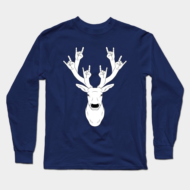 Rock Stag Long Sleeve T-Shirt by Woah_Jonny